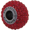 Swarovski 180101 BeCharmed Pave Beads 14mm Indian Siam