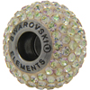 Swarovski 180101 BeCharmed Pave Beads 14mm Luminous Green
