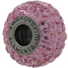 Swarovski 180201 BeCharmed Pave Beads 14mm Light Rose