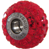 Swarovski 180201 BeCharmed Pave Beads 14mm Light Siam
