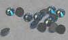 Swarovski 2058 XILION Rose Flat Back Aquamarine Shimmer SS9