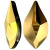 Swarovski 2205 Flame Flat Back Crystal Aurum 7.5mm