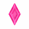 Swarovski 2773 Diamond Shape Flat Back Crystal Electric Pink Ignite 6.6x3.9mm
