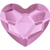 Dreamtime Crystal DC 2808 Heart Flat Back Rosaline 6mm