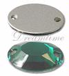 Dreamtime Crystal 3212/2 Oval Sew-on Emerald 16x11mm