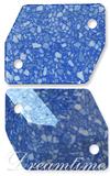 Dreamtime Crystal 3265/B Cosmic Sew-on Marbled Blue 26x21mm