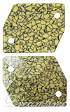 Dreamtime Crystal 3265/B Cosmic Sew-on Marbled Yellow 20x16mm