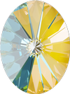 Dreamtime Crystal DC 4122 Oval Rivoli Fancy Stone Crystal Sunshine DeLite 18x13.5mm
