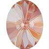Dreamtime Crystal DC 4122 Oval Rivoli Fancy Stone Crystal Orange Glow DeLite 8x6mm
