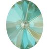 Dreamtime Crystal DC 4122 Oval Rivoli Fancy Stone Crystal Silky Sage 14x10.5mm