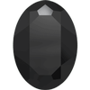 Dreamtime Crystal DC 4127 Large Oval Fancy Stone Jet 30x22mm