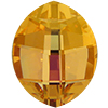 Dreamtime Crystal 4224 Pure Leaf Fancy Stone Brandy 14x11mm