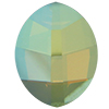 Dreamtime Crystal 4224 Pure Leaf Fancy Stone White Opal Verde 14x11mm