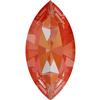 Swarovski 4228 Xilion Navette Fancy Stone Crystal Orange Glow DeLite 10x5mm