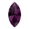 Swarovski 4228 Xilion Navette Fancy Stone Amethyst Ignite 6x3mm