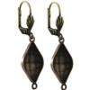 Empty Jewelry Earrings Setting with RING for Dreamtime Crystal 4230 14 x 9 mm. Pair.