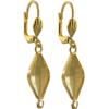 Empty Jewelry Earrings Setting with RING for Dreamtime Crystal 4230 14 x 9 mm. Pair.