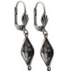 Empty Jewelry Earrings Setting with RING for Dreamtime Crystal 4230 14 x 9 mm. Pair.