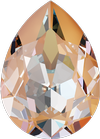 Dreamtime Crystal DC 4320 Pear Shaped Fancy Stone Crystal Peach DeLite 18x13mm