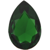 Dreamtime Crystal DC 4327 Large Pear Shaped Fancy Stone Dark Moss Green 30x20mm