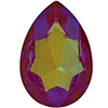 Dreamtime Crystal DC 4327 Large Pear Shaped Fancy Stone Ultra Ruby AB 30x20mm