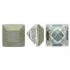Dreamtime Crystal DC 4428 Square Rhinestones 6mm Crystal Silver Shade "V"