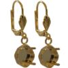 Empty Jewelry Earrings Setting for Dreamtime Crystal 4470 10 mm. Pair.