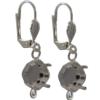 Empty Jewelry Earrings Setting with RING for Dreamtime Crystal 4470 10 mm. Pair.