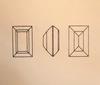 Dreamtime Crystal 4510 Baguette Double Cut Fancy Stone Topaz Gold Foiled 14x10mm
