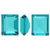Dreamtime Crystal 4510 Baguette Double Cut Fancy Stone Blue Zircon Unfoiled 12x10mm