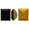 Dreamtime Crystal 4510 Baguette Double Cut Fancy Stone Jet (Gold Foiled) 12x10mm