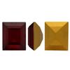 Dreamtime Crystal 4510 Baguette Double Cut Fancy Stone Siam (Gold Foiled) 12x10mm