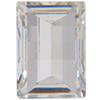 Dreamtime Crystal 4521 Rectangle Fancy Stone Crystal (Gold Foil) 10x8mm