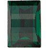 Dreamtime Crystal 4521 Rectangle Fancy Stone Emerald (Gold Foil) 14x10mm