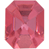 Dreamtime Crystal 4606 Emerald-Cut Fancy Stone Rose (Gold Foil) 10x8mm