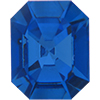 Dreamtime Crystal 4606 Emerald-Cut Fancy Stone Sapphire (Gold Foil) 10x8mm