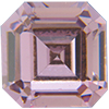 Dreamtime Crystal 4671 Square Emerald-Cut Fancy Stone Light Amethyst 8mm