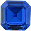 Dreamtime Crystal 4671 Square Emerald-Cut Fancy Stone Sapphire 7mm
