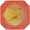 Dreamtime Crystal 4675 Square Octagon Fancy Stone Ultra Orange AB 23mm