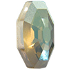 Dreamtime Crystal 4678/G Solaris Fancy Stone, Partly Frosted Crystal Verde 14mm
