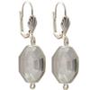 Empty Jewelry Earrings Setting with RING for Dreamtime Crystal 4678 14 mm. Pair.