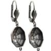 Empty Jewelry Earrings Setting with RING for Dreamtime Crystal 4678 14 mm. Pair.