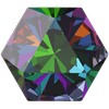 Dreamtime Crystal DC 4699 Prismatic Hexagon Fancy Stone Crystal Vitrail Medium 14x16mm