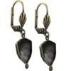 Empty Jewelry Earrings Setting with RING for Dreamtime Crystal 4706 12 mm. Pair.