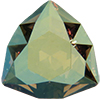 Dreamtime Crystal 4706 Trilliant Fancy Stone Crystal Verde 12mm