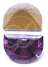 Dreamtime Crystal 4728 Classic Moon Shape Fancy Stone Amethyst 10x7.5mm