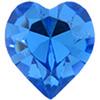 Dreamtime Crystal 4815 Heart Fancy Stone Sapphire 8.8x8mm
