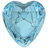 Dreamtime Crystal 4812 Heart Fancy Stone Aquamarine 6.5x5.5mm
