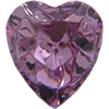 Dreamtime Crystal 4813 Heart Fancy Stone Light Amethyst 6.5x6mm