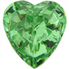 Dreamtime Crystal 4813 Heart Fancy Stone Peridot 6.5x6mm